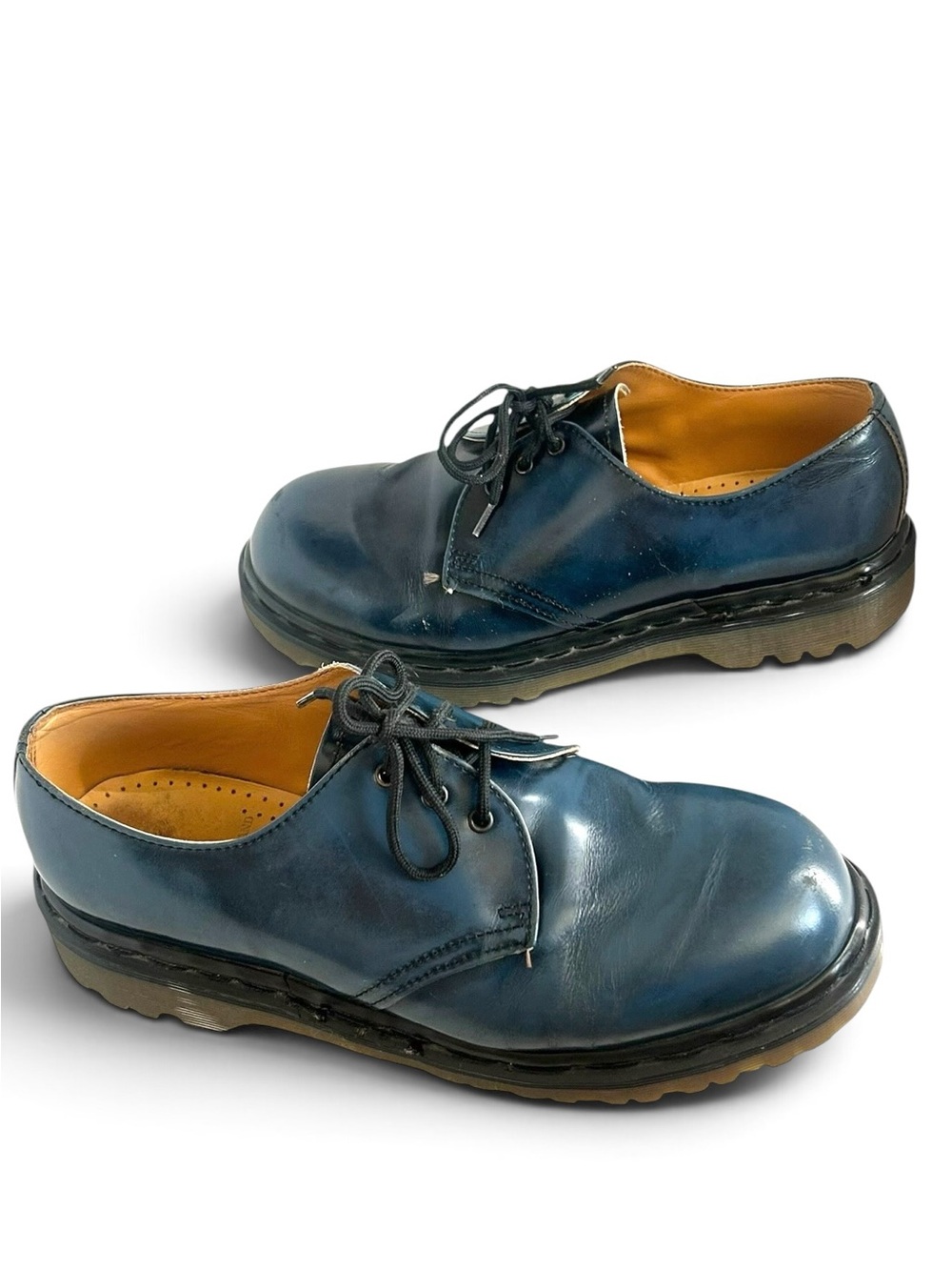 Dr. Martens 1461 Vintage Made In England Blue Oxford UK 6 US Mens 7 Womens 8.5/9